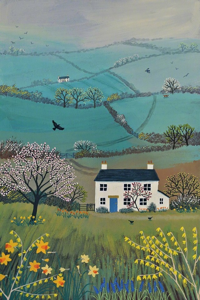 儿童风景油画写生作品,1-3岁宝宝简单水彩油画