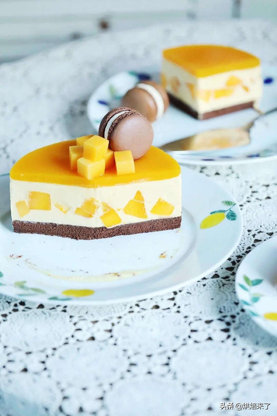奶酪版的芒果慕斯,6寸芒果奶酪慕斯的配方