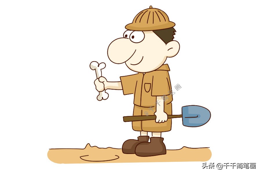 卡通职业人物简笔画,可爱简笔画q版人物教程