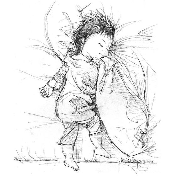 「曾经的热图，你可还记得」木朵儿爸爸给女儿画过的百睡图