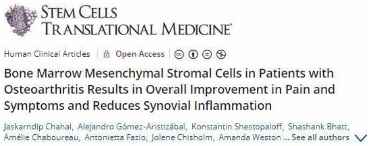 干细胞治疗骨关节炎注意事项,干细胞治疗骨关节炎最新临床进展