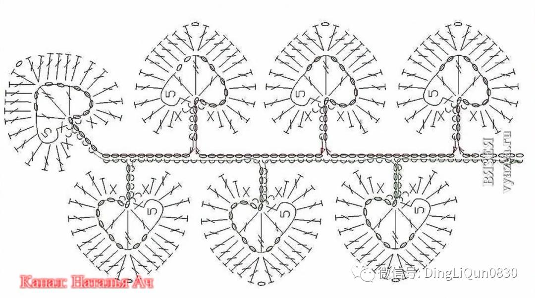 树叶钩针编织大全图解,树枝树叶的编织图解