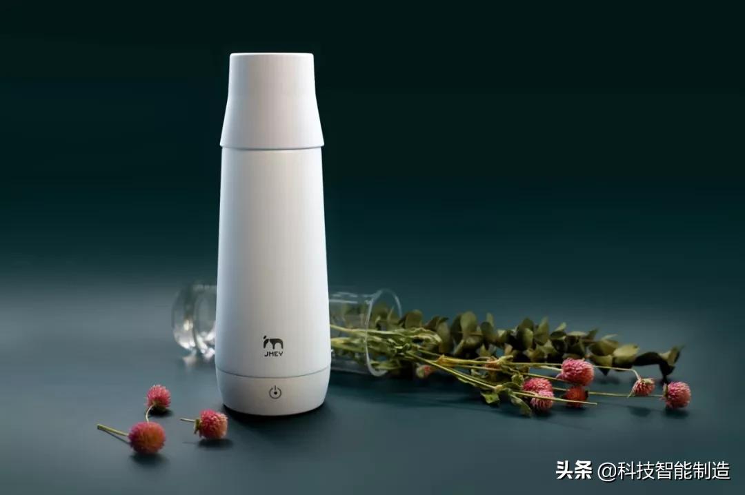 便携式烧水带保温杯旅行,防水免插电自动烧水保温杯100度