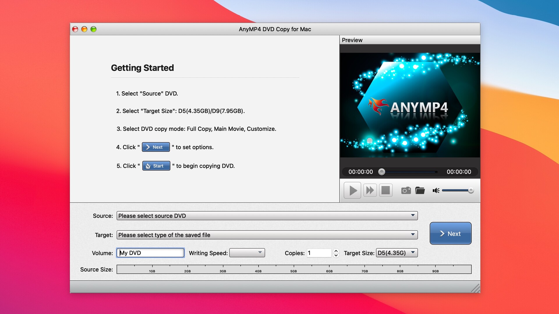 AnyMP4DVDCopyforMac,DVD刻录工具v3.1.22激活版
