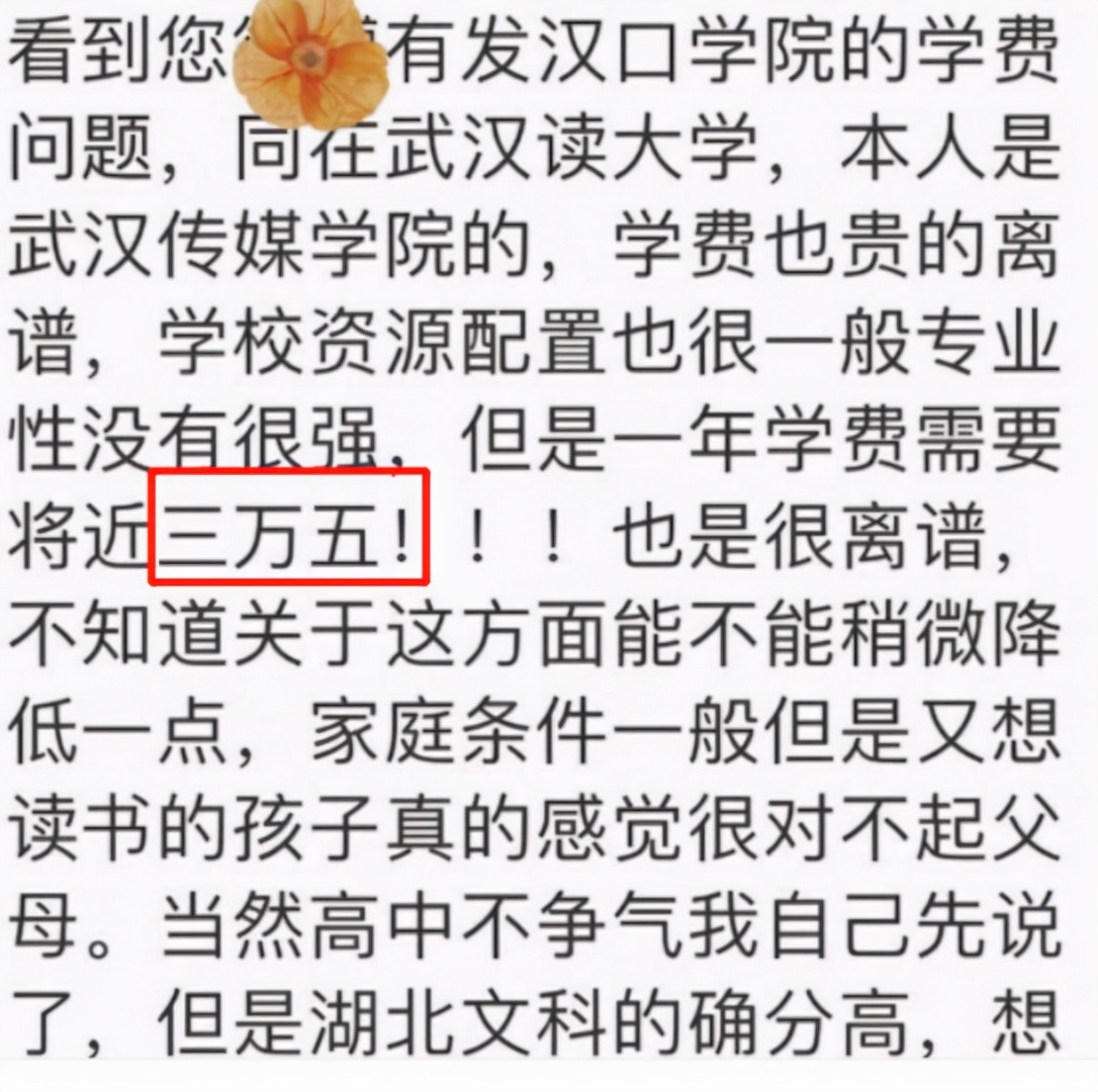 武汉5大学院“高价学费”，学生们望“费”生畏，家长们欲哭无泪