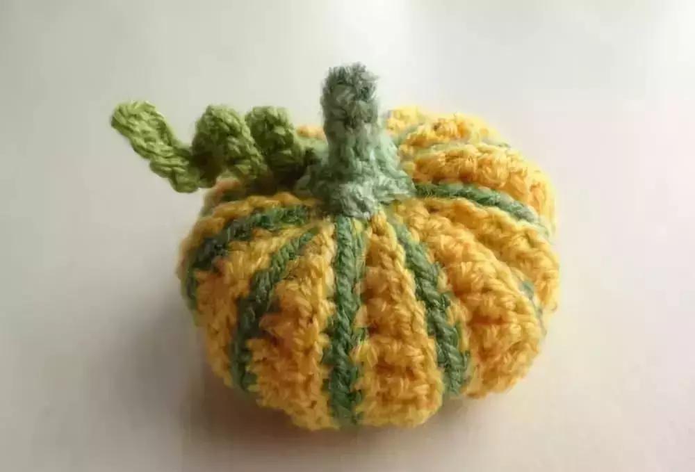 南瓜钩织法图文教程,南瓜的钩织全教程