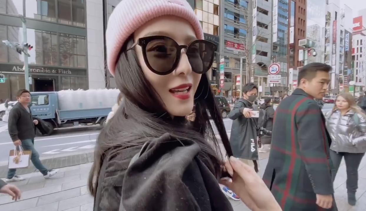 范冰冰日本过圣诞,范冰冰拍的vlog视频