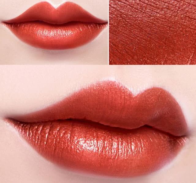 金属质感口红,涂出来是金色的闪耀口红