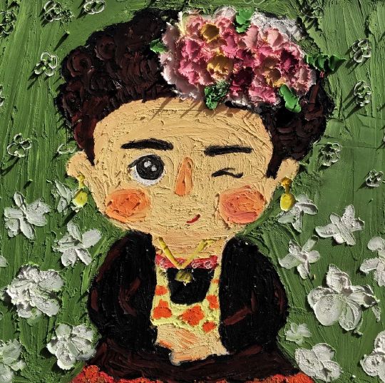 卡通头像可爱呆萌油画,油画风头像卡通