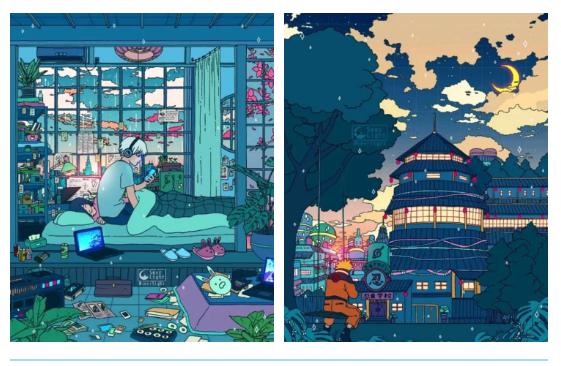 创意爱心插画素材,插画大全100张