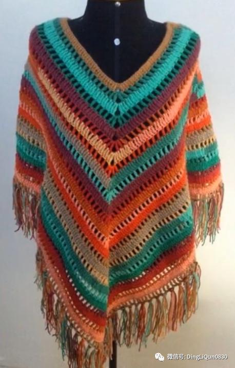 高档蕾丝钩花斗篷披肩防晒衣,针织披肩花样图片大全