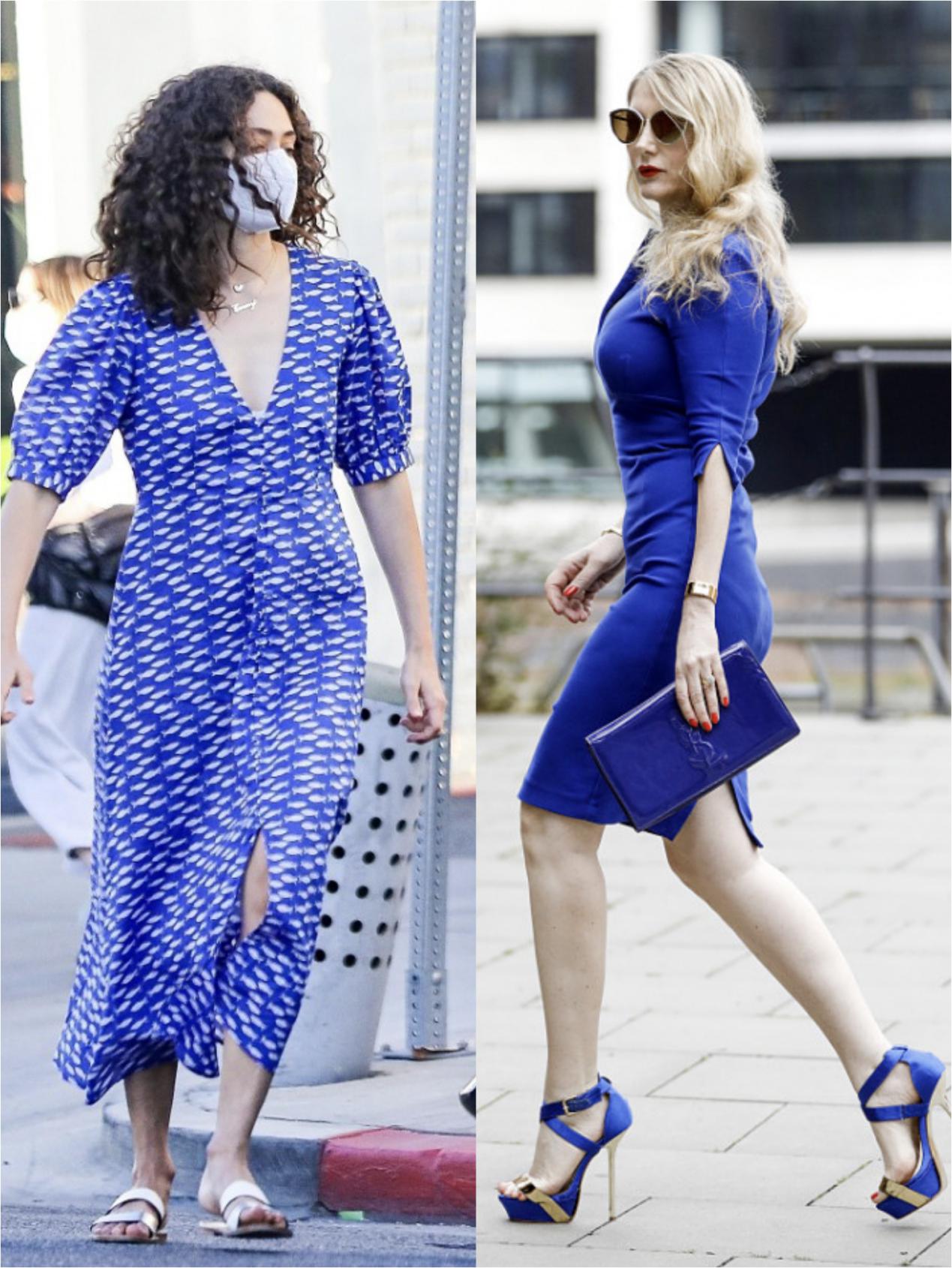 肤色暗沉不知道怎么搭？宝蓝色的服装你值得拥有，显白有气质