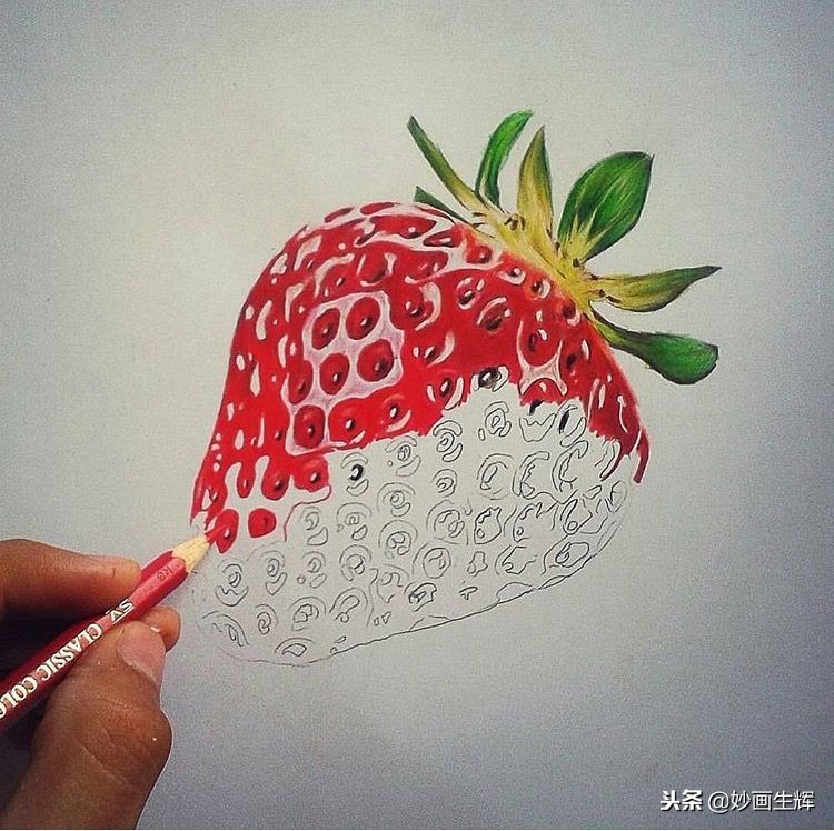 手绘艺术：3D立体水果绘画，真假难辨！