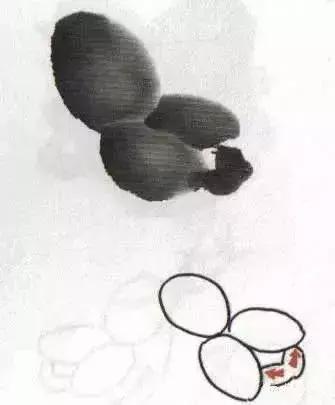 写意花鸟配景石的画法,干货写意花鸟类的画法