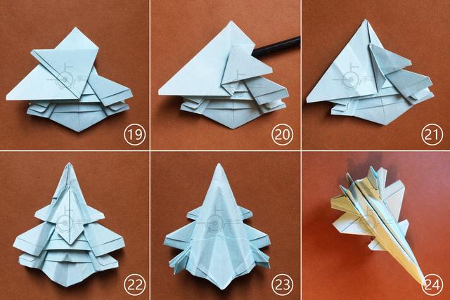 歼15飞鲨无人机折纸,歼15飞鲨图纸折法视频