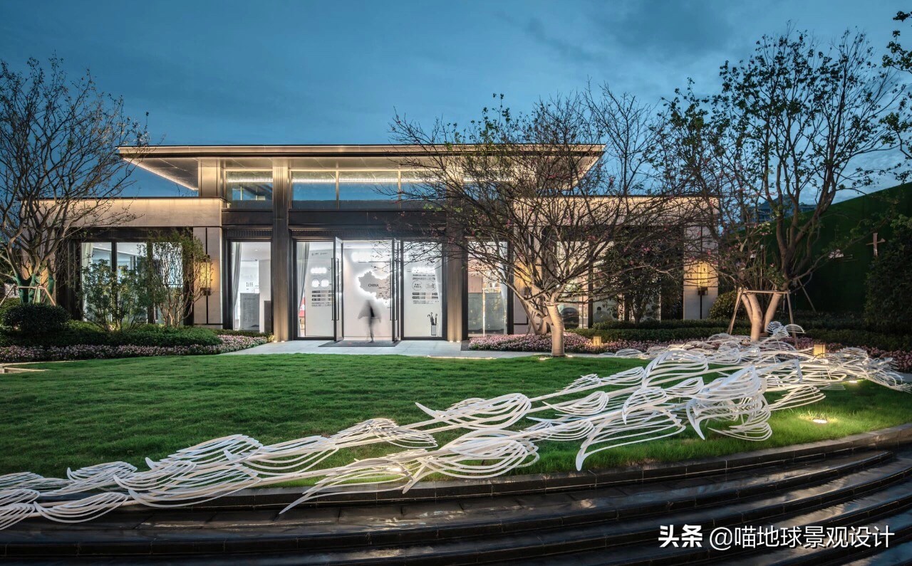 庭院景观设计60平,景观庭院设计大型造景