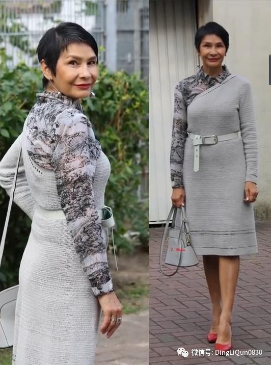 中老年人女冬季针织衫教程,针织中老年女装新款