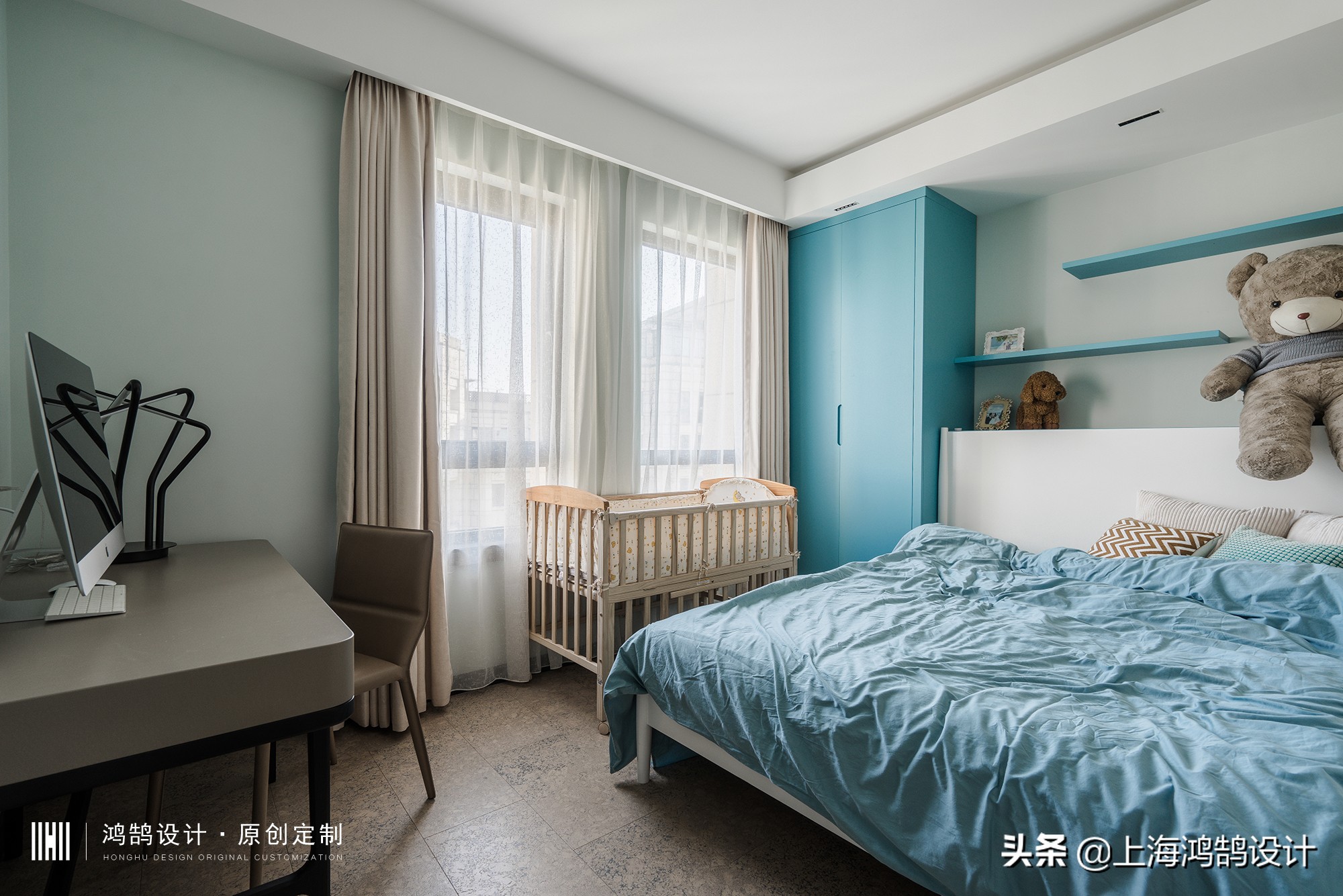 90平原木混搭非常温馨的小窝,60平米原木混搭风