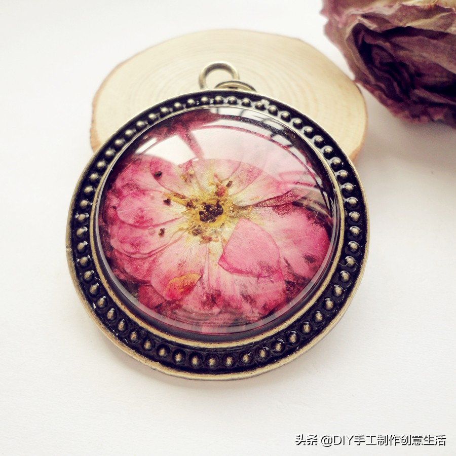 留住春天滴胶手工,怎么用真花做滴胶手工