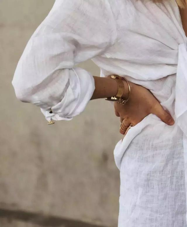 夏天亚麻显瘦气质套装,今夏流行穿亚麻高级爆了