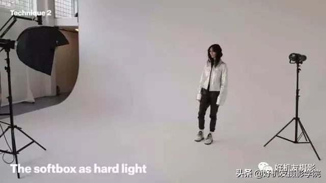影棚拍摄常见人像布光技巧,柔光箱平铺拍摄的布光技巧