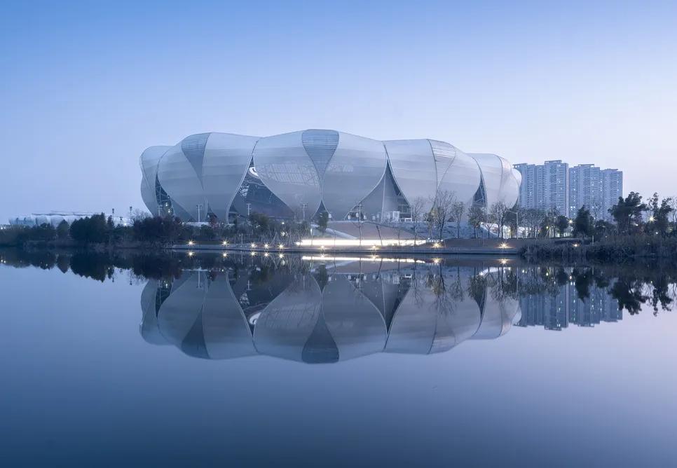 恒大莲花足球场,杭州奥体中心两朵大莲花