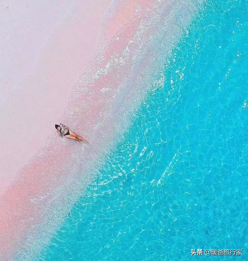 少女心炸裂的粉红沙滩真的很网红,网红打卡被人骗