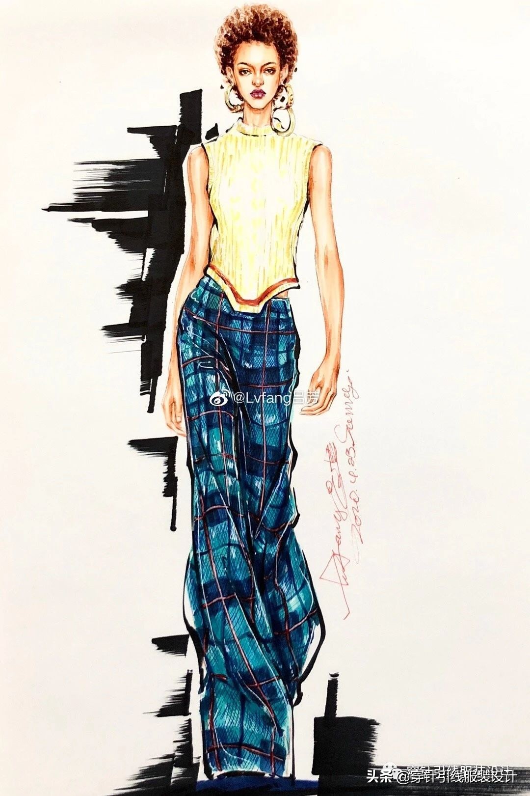 效果图手绘服装,效果图大全70-80平三室