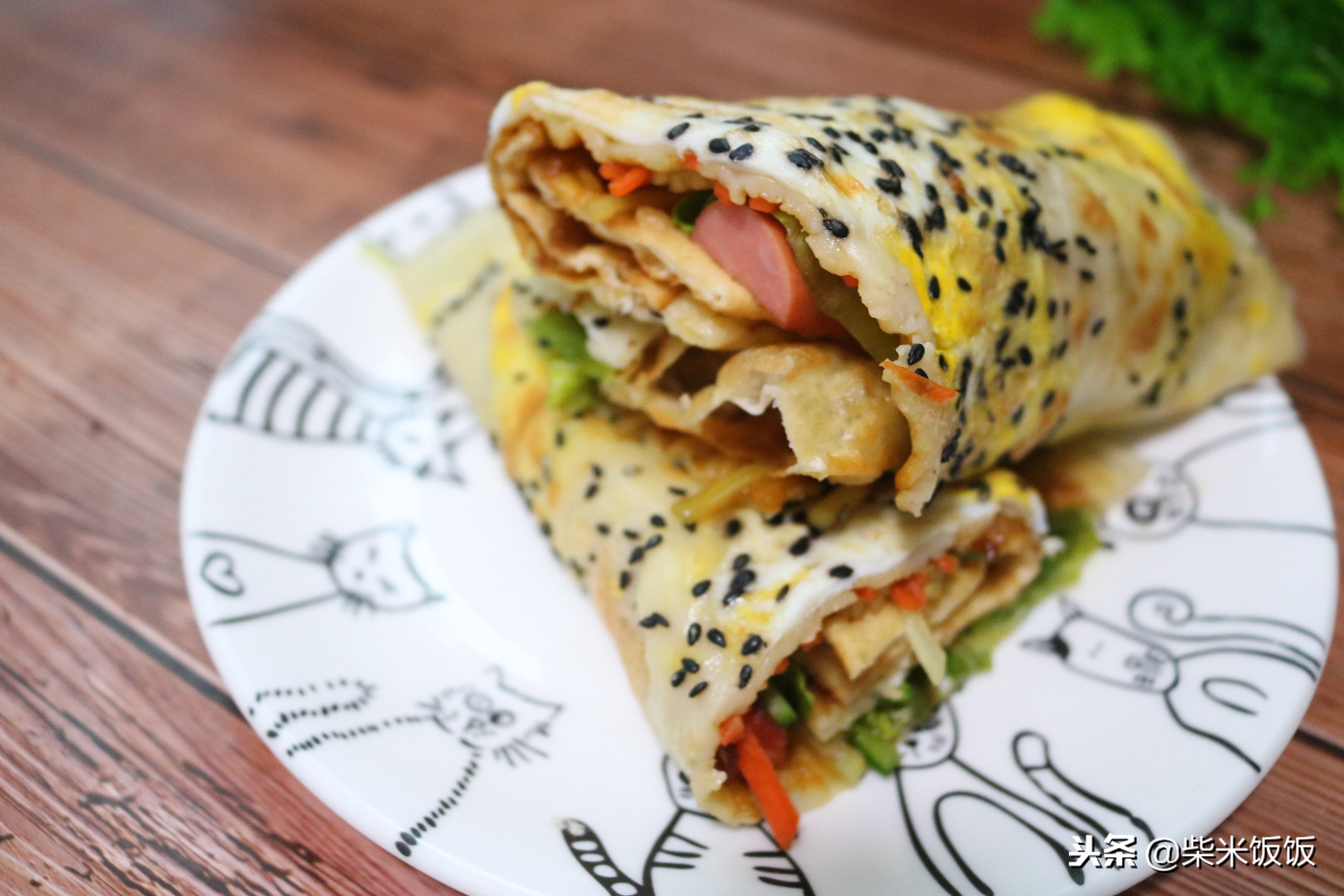 松软营养的早餐饼太好吃了,好吃又简单的早餐饼你学会了吗