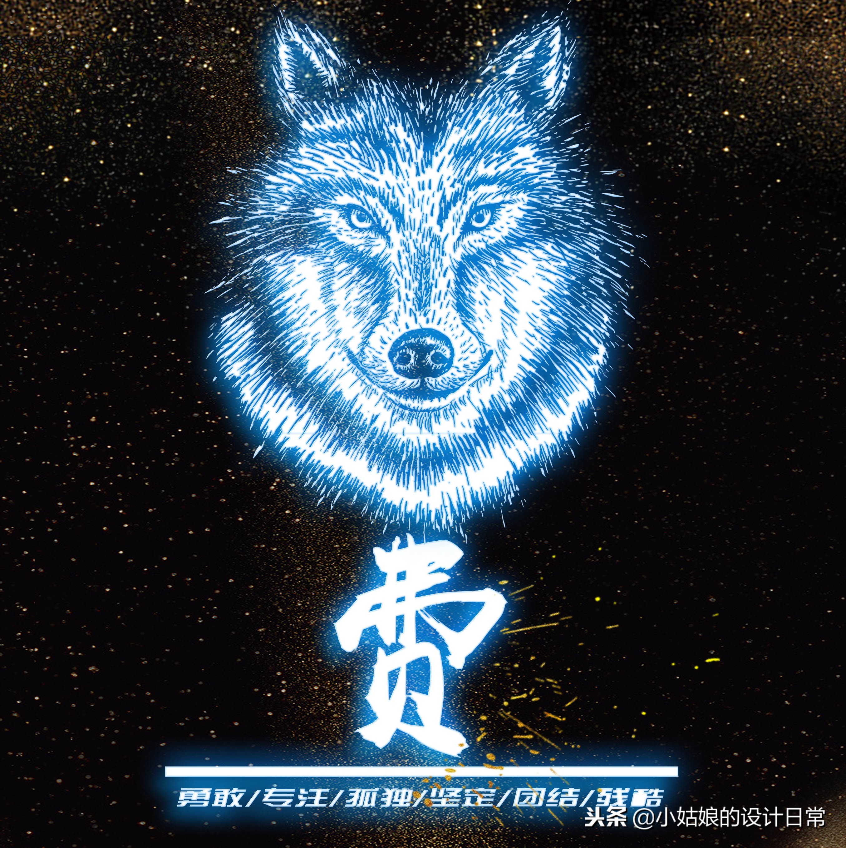 个性签名头像励志,黑白狼性励志头像