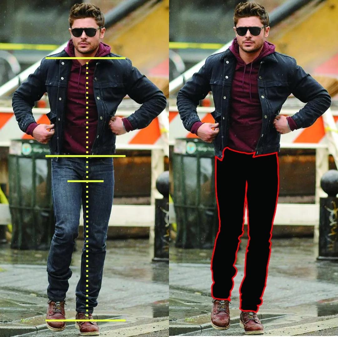 微喇牛仔裤怎么看合不合身,牛仔裤穿上怎么看合身不合身