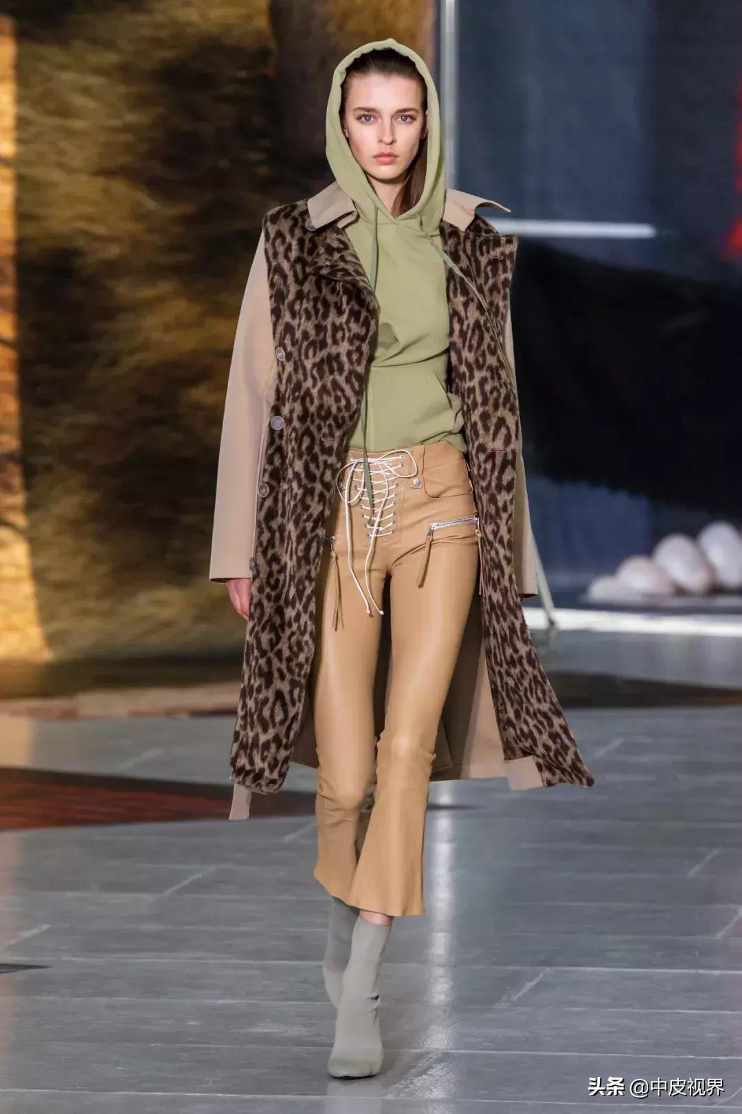 2023年流行趋势皮草,豹纹拼接皮草