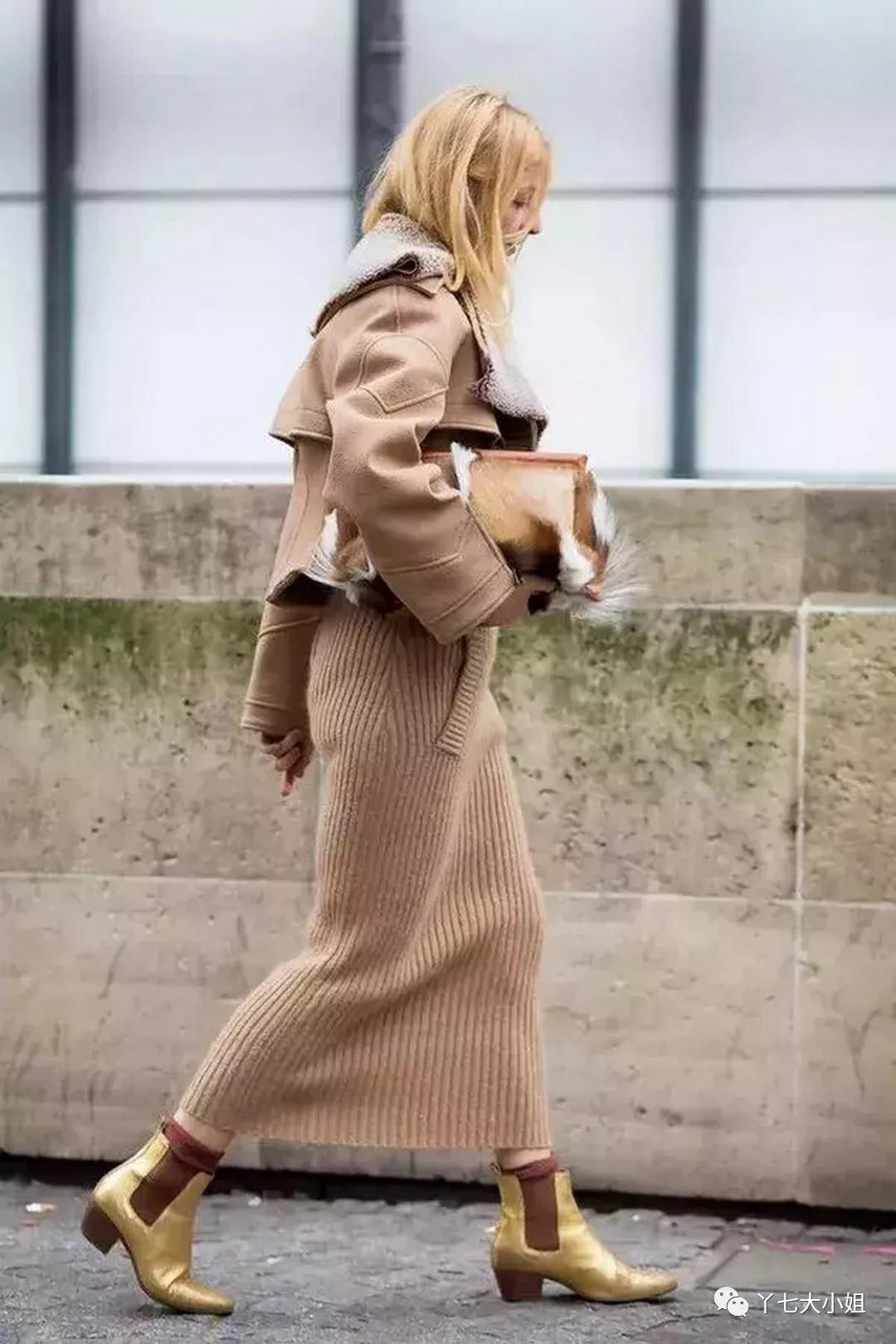 针织裙可以让你大方又得体,针织裙冬款气质减龄洋气