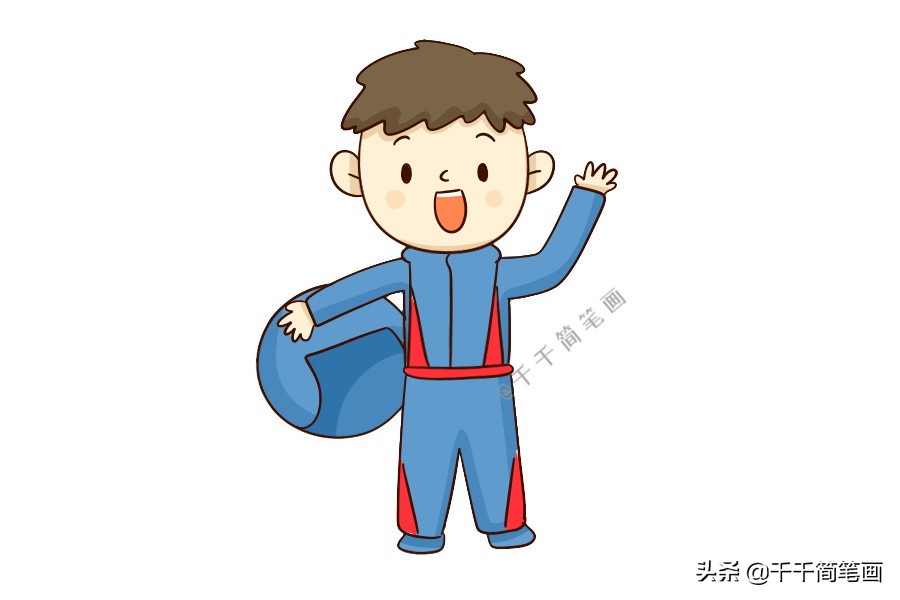 学生绘画q版人物肖像画,教画画人物q版