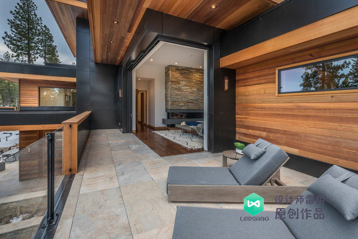 庭院防腐木颜色搭配效果图,庭院怎么铺装防腐木