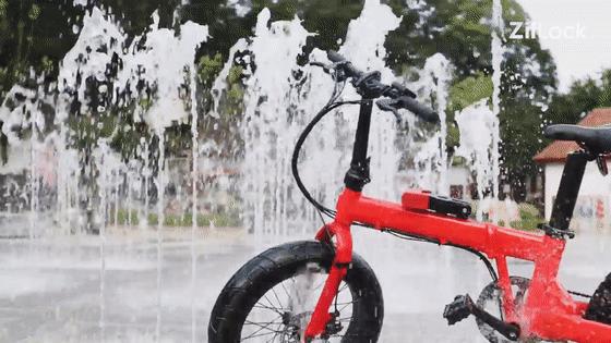 可伸缩单车锁,可折叠智能车锁