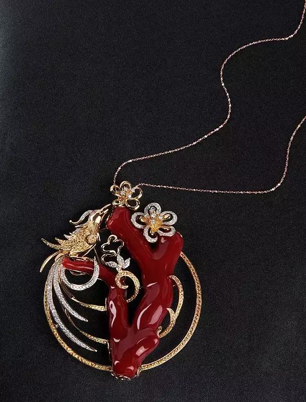 红珊瑚珠宝纯天然图片,红珊瑚珠宝配饰