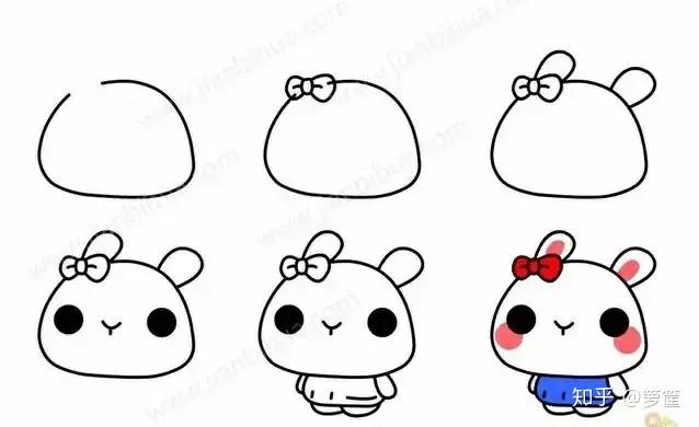 画小动物简笔画简单又漂亮,春天里的小动物怎么画简笔画