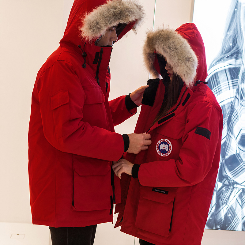 加拿大大鹅正品羽绒服远征款女中长款加厚保暖外套男