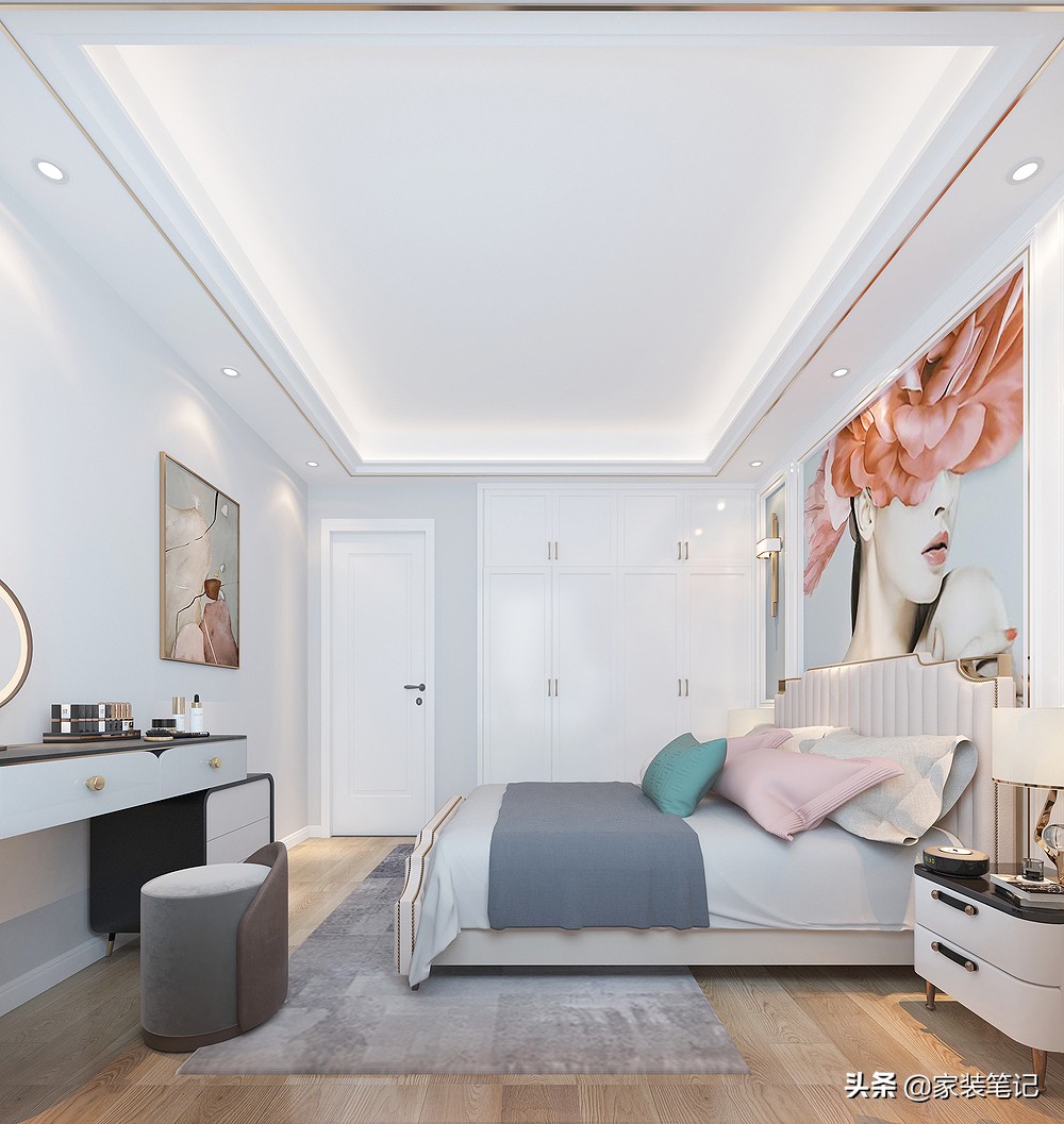 看了样板间就想买,轻奢风样板房小户型