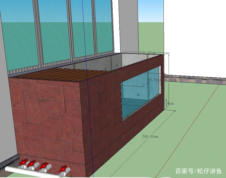 小号帆布鱼池,简单又好看的鱼池设计