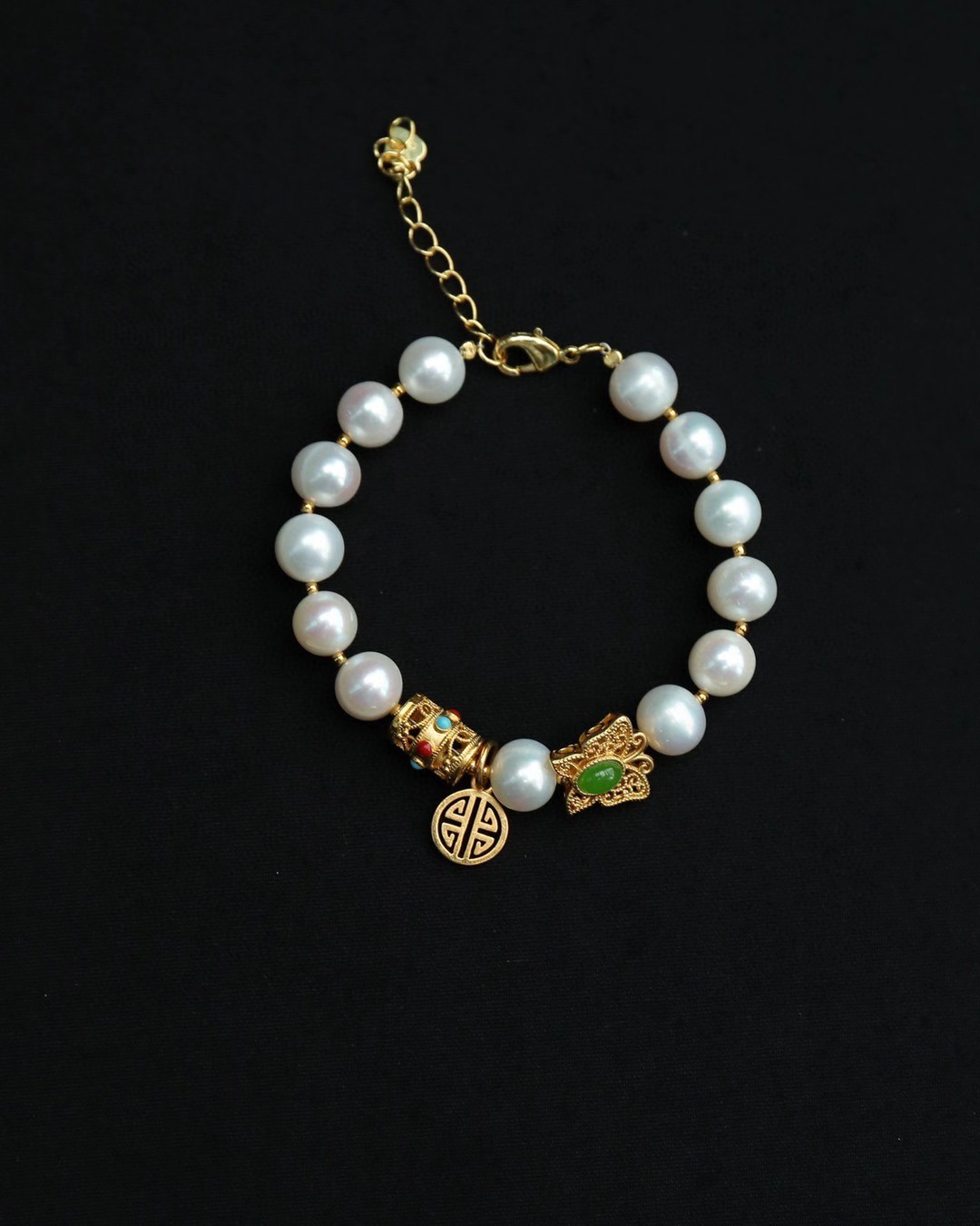 让你眼前一亮的饰品,好看的金编手链