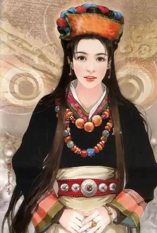 五十六个民族五十六枝花画,五十六个民族人物画高难度