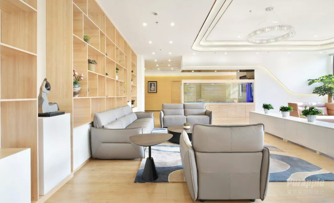 简约办公室装修案例实景照片,100多平办公室装修设计高端感