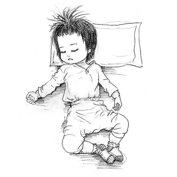 「可还记得」木朵儿爸爸给女儿画过的百睡图