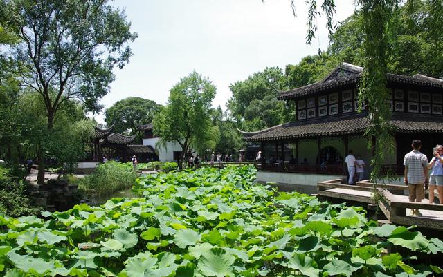 苏州拙政园园林借景,苏州拙政园唯美意境