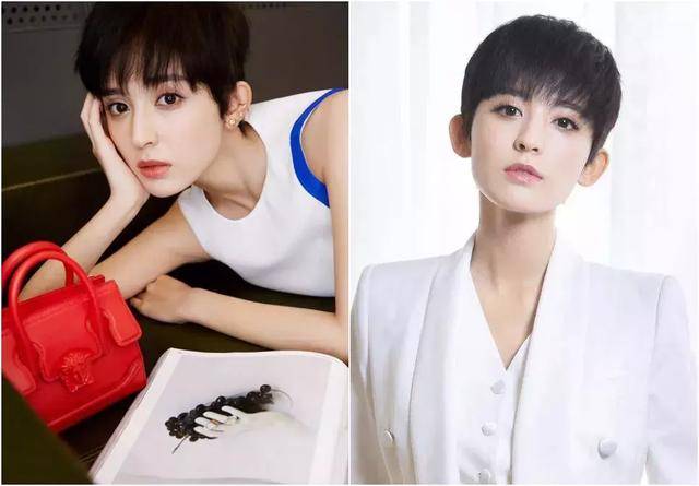 娜扎齐刘海挑染,娜扎同款发型短发挑染