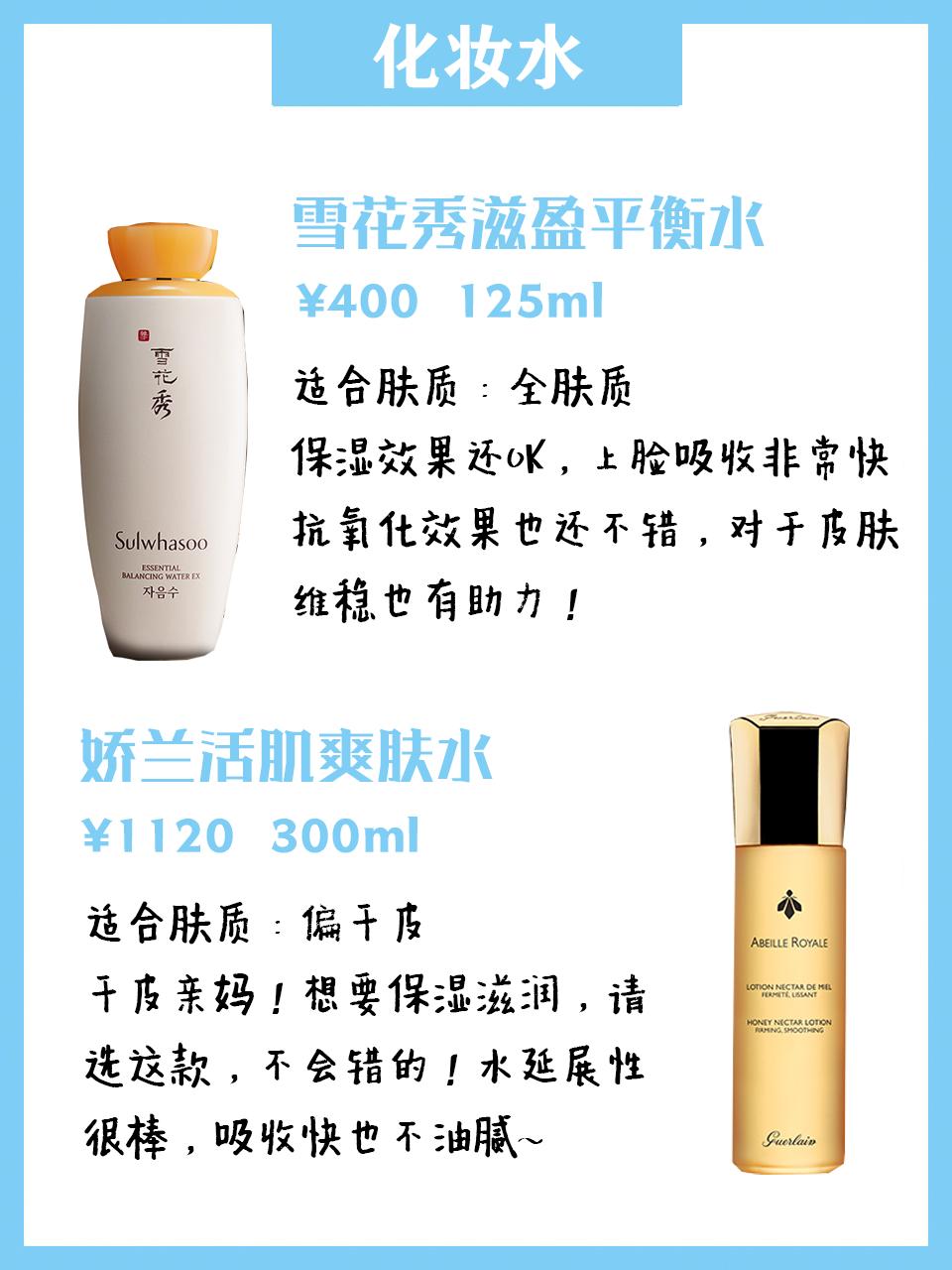 贵妇化妆水排行榜推荐平价,十大贵妇化妆水排行榜