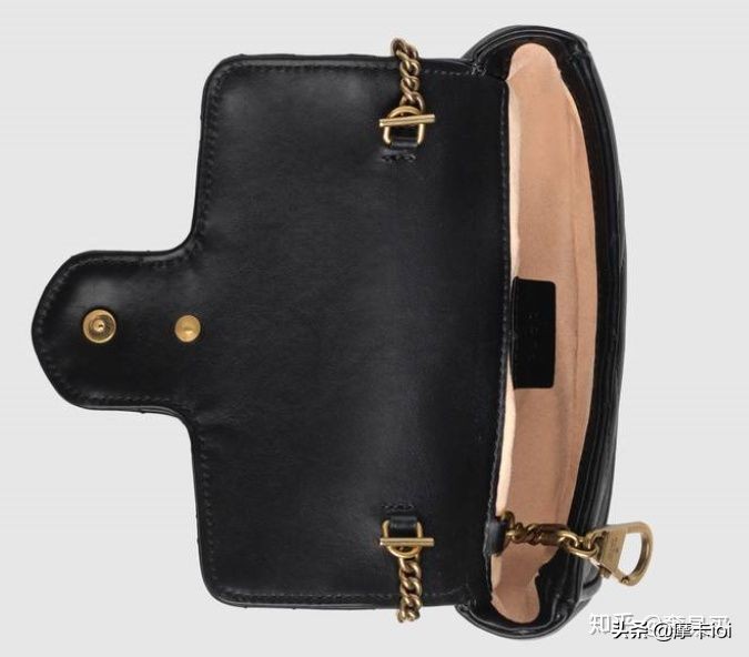 古驰ggmarmont包包全新,古驰超迷你手袋皮标为什么有两个