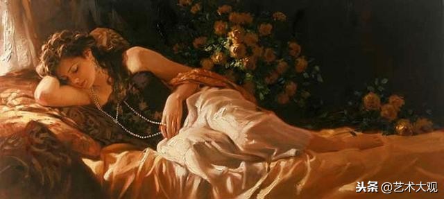 美国当代女性绘画,美国漂亮女人画